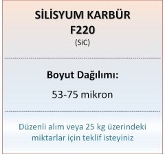 Silisyum Karbür F220 - SiC - 53-75 mikron