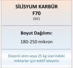 Silisyum Karbür F70 - SiC - 180-250 mikron