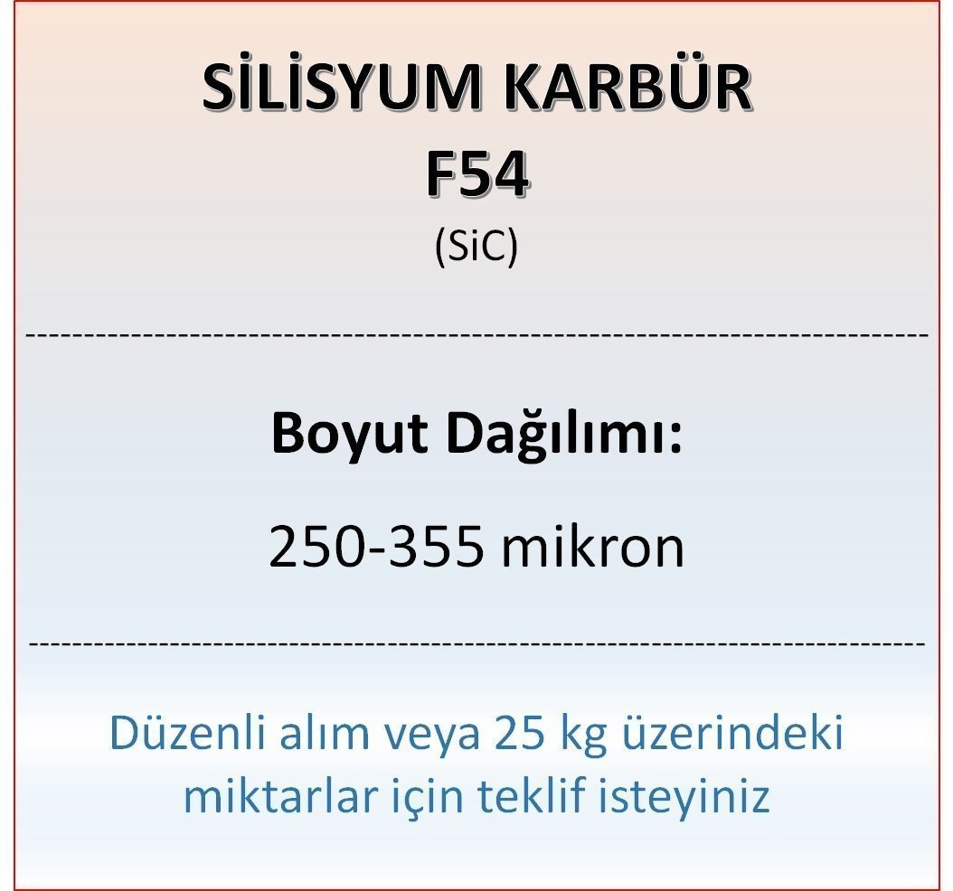 Silisyum Karbür F54 - SiC - 250-355 mikron