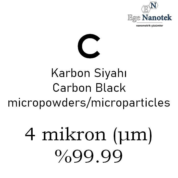 Mikronize Karbon Siyahı Karbon Black Tozu 4 mikron %99.99