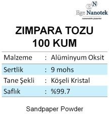 100 Kum Zımpara Tozu Alüminyum Oksit Alümina P100