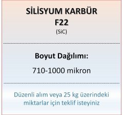 Silisyum Karbür F22 - SiC - 710-1000 mikron