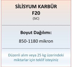 Silisyum Karbür F20 - SiC - 850-1180 mikron