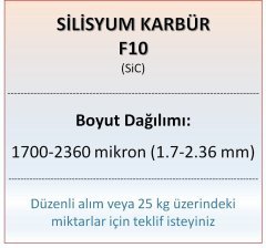 Silisyum Karbür F10 - SiC - 1700-2360 mikron