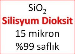 Silisyum dioksit (SiO2 - Silika - Silikon dioksit) - 15 mikron %99