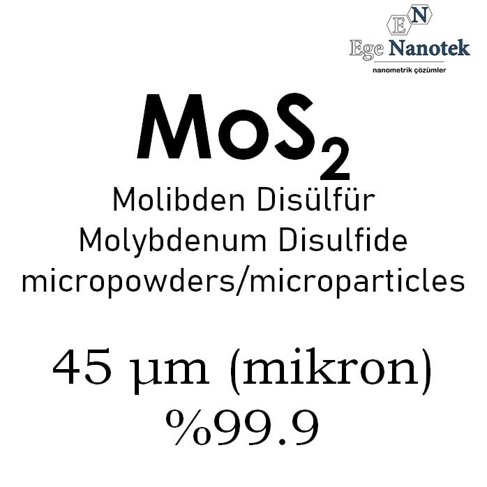 Mikronize Molibden Disülfür Tozu 45 mikron