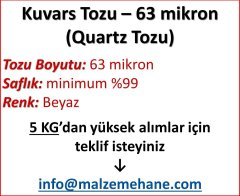 Kuvars Tozu (Ouartz Tozu) 63 mikron