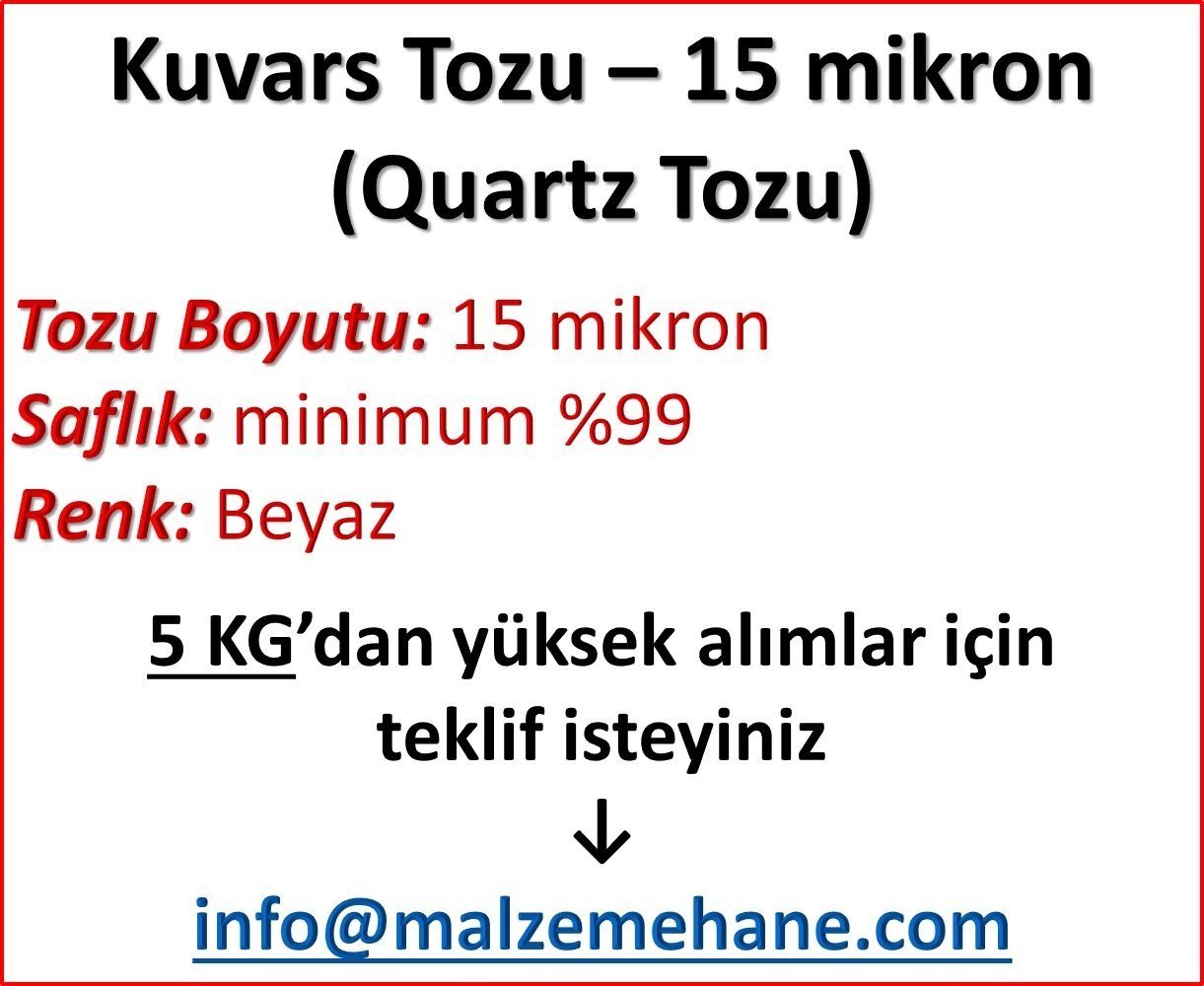 Kuvars Tozu (Ouartz Tozu) 15 mikron