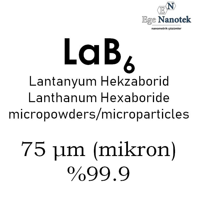 Mikronize Lantanyum Hekzaborid Tozu 75 mikron min. %99.9