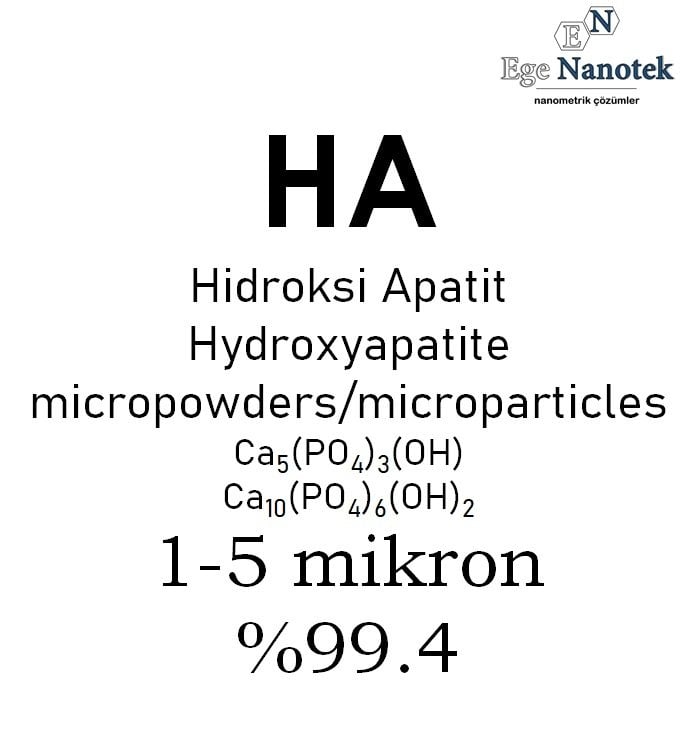 Mikronize Hidroksiapatit Tozu 1-5 mikron