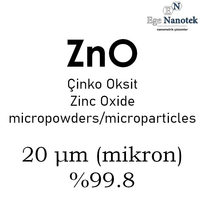 Mikronize Çinko Oksit Tozu 20 mikron