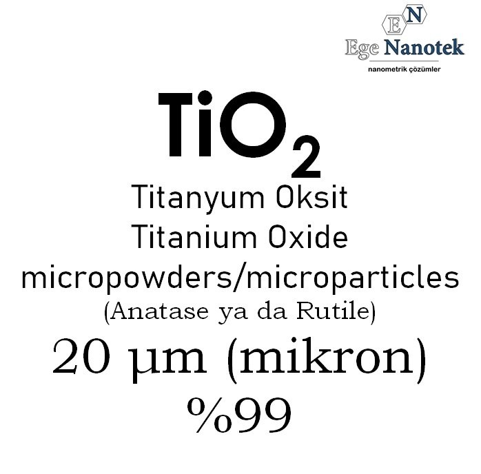 Mikronize Titanyum Dioksit Tozu 20 mikron