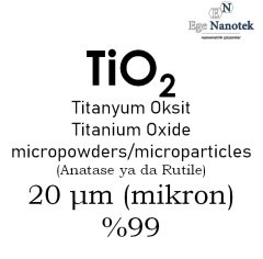 Mikronize Titanyum Dioksit Tozu 20 mikron