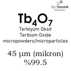 Mikronize Terbiyum Oksit Tozu 45 mikron