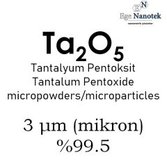 Mikronize Tantalyum Pentoksit Tozu 3 mikron