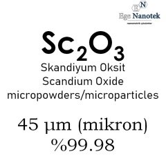 Mikronize Skandinyum Oksit Tozu 45 mikron