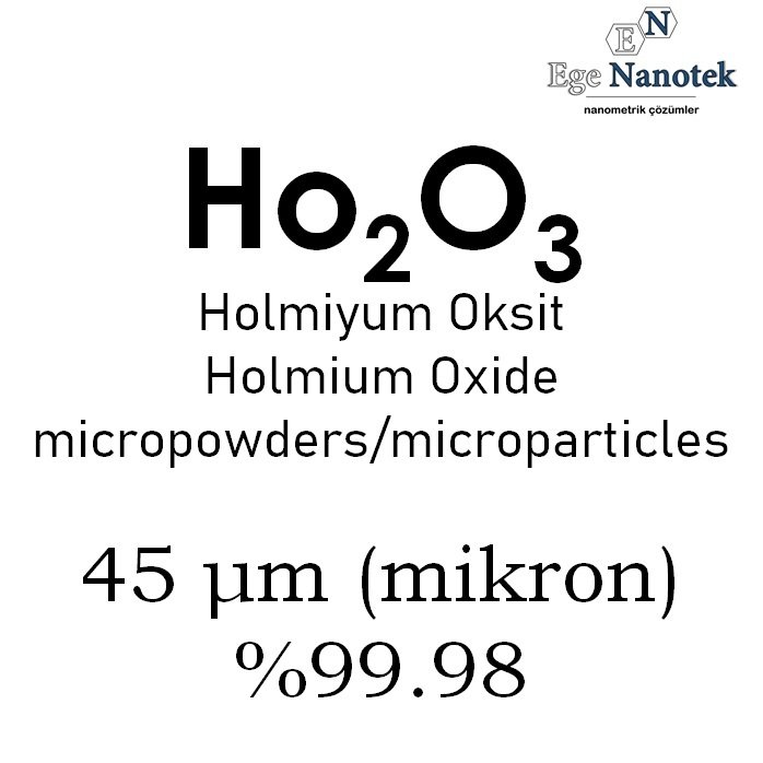 Mikronize Holmiyum Oksit Tozu 45 mikron