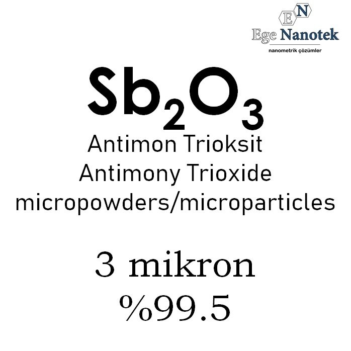 Mikronize Antimon Trioksit Tozu 3 mikron
