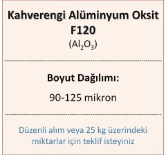 Kahverengi Alüminyum Oksit F120 - Al2O3 - 90-125mikron