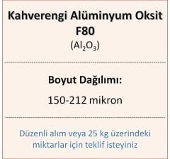 Kahverengi Alüminyum Oksit F80 - Al2O3 - 150-212mikron