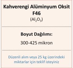 Kahverengi Alüminyum Oksit F46 - Al2O3 - 300-425mikron