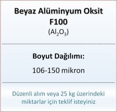 Alüminyum Oksit F100 - Al2O3 - 106-150mikron