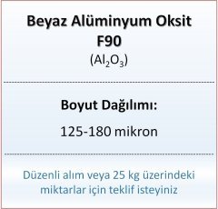 Alüminyum Oksit F90 - Al2O3 - 125-180mikron