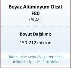 Alüminyum Oksit F80 - Al2O3 - 150-212mikron