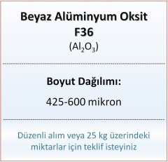 Alüminyum Oksit F36 - Al2O3 - 425-600mikron