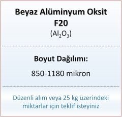 Alüminyum Oksit F20 - Al2O3 - 850-1180mikron