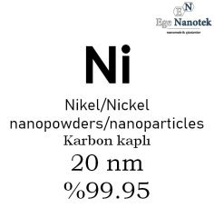 Nano Ni 20 nm karbon kaplı