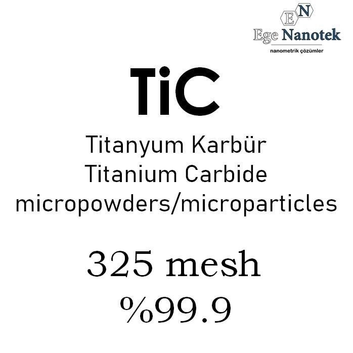 Mikronize Titanyum Karbür Tozu 325 mesh