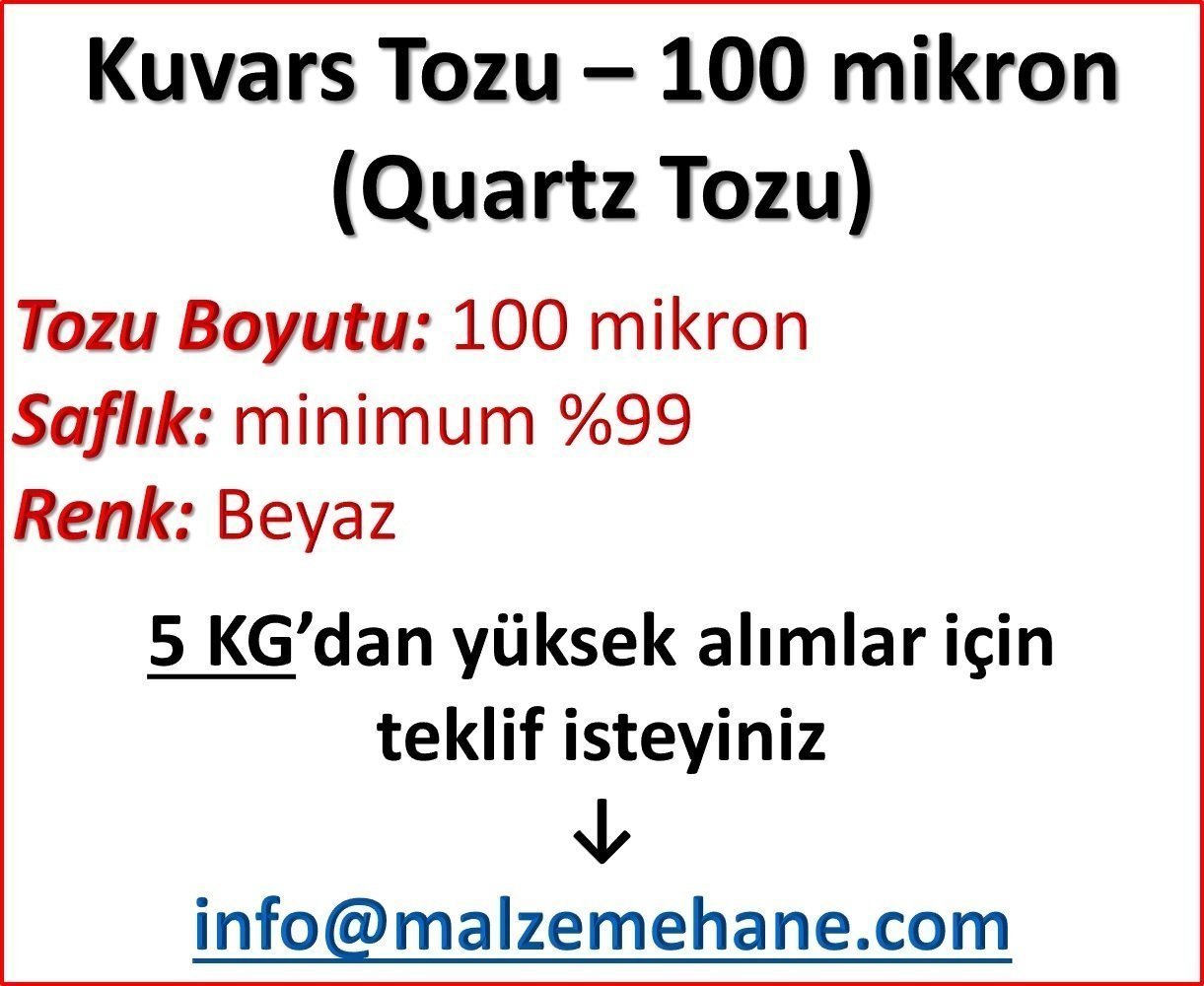 Kuvars Tozu (Ouartz Tozu) 140 mesh