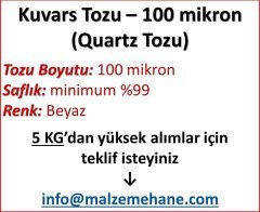 Kuvars Tozu (Ouartz Tozu) 140 mesh