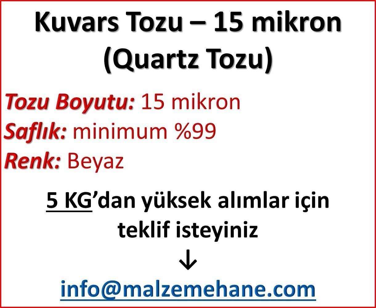 Kuvars Tozu (Ouartz Tozu) 800 mesh