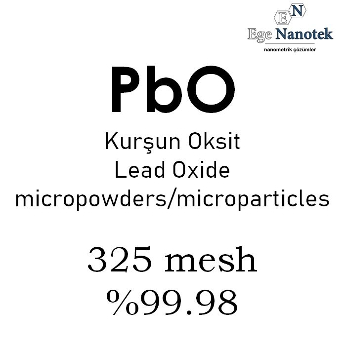 Mikronize Kurşun Oksit Tozu 325 mesh