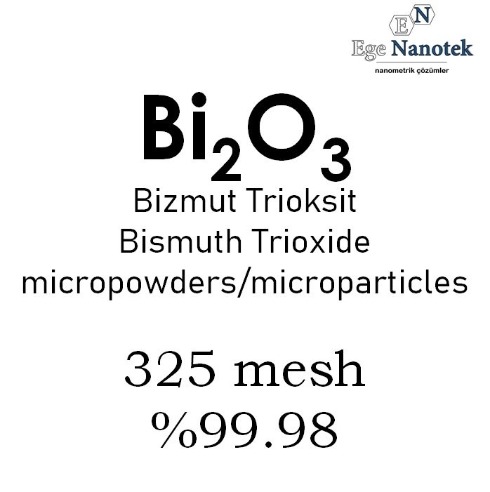 Mikronize Bizmut Trioksit Tozu 325 mesh