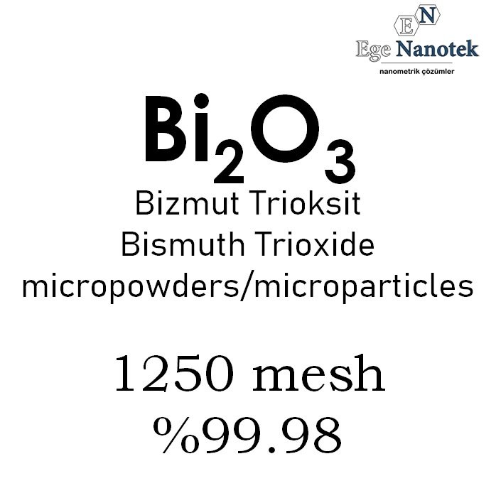 Mikronize Bizmut Trioksit Tozu 1250 mesh