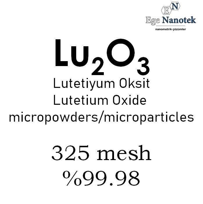 Mikronize Lutetiyum Oksit Tozu 325 mesh