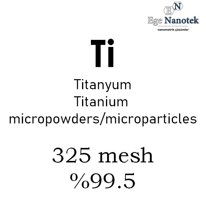 Mikronize Titanyum Tozu 325 mesh