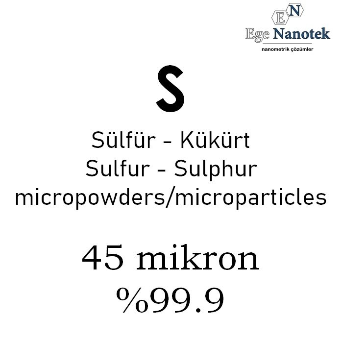 Mikronize Kükürt Sülfür Tozu 45 mikron