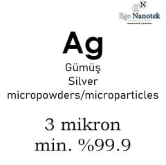 Mikronize Gümüş Tozu 3 mikron
