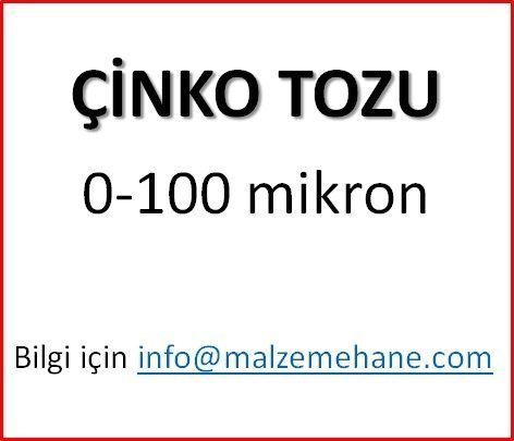 Çinko Tozu 0-100 mikron