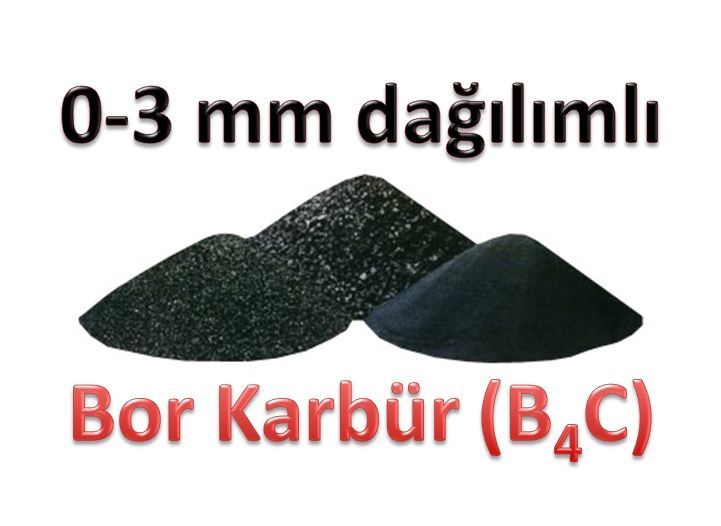 Bor Karbür B4C Tozu – 0-3 mm dağılımlı