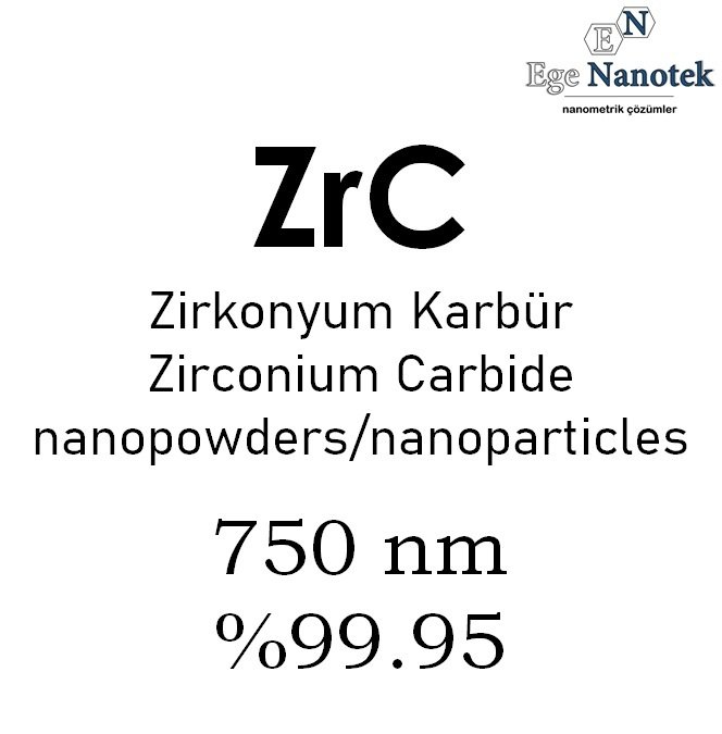 Nano Zirkonyum Karbür Tozu 750 nm