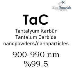 Nano Tantalyum Karbür Tozu Kübik 900-990 nm