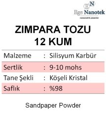 12 Kum Zımpara Tozu Silisyum Karbür P12