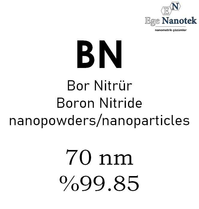 Nano Hexagonal Bor Nitrür Hekzagonal HBN 70 nm