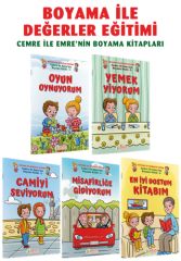 Cemre ile Emre’nin Boyama Kitapları (5 Cilt) - Salih Zeki Meriç, Murat Yılmaz Tanhu