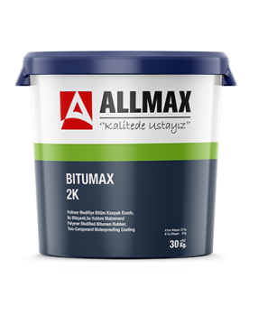 ALLMAX Bitumax 2k İki Bileşenli Çimento, Bitüm Su Yalıtım Malzemesi 30 kg